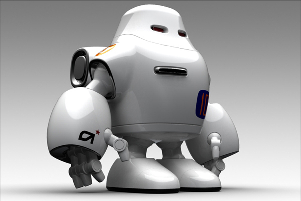 robot Character model 3D CG concept digital ID Alias Hypershot Autodesk Bunkspeed robo mecha mech rendering photo modeling