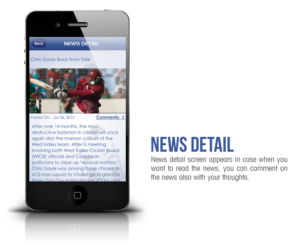 Cricket Cricket Companion Mobile app app design  nokia  blackberry  apple android IPL