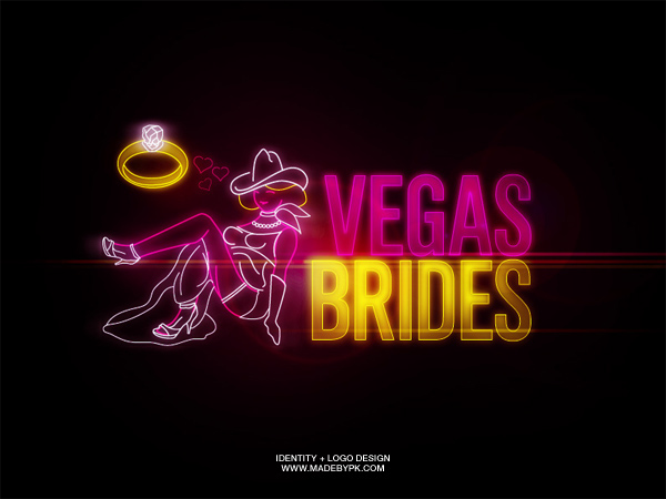 logo vegas brides TLC tv television tv show Show brand identity intro neon Vegas wedding marriage Las Vegas