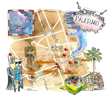  italy Art Maps Palermo Travel sicily  Mediterranean sea Emiglia Romana  Pisa Tuscany toscana Lucca  Florence