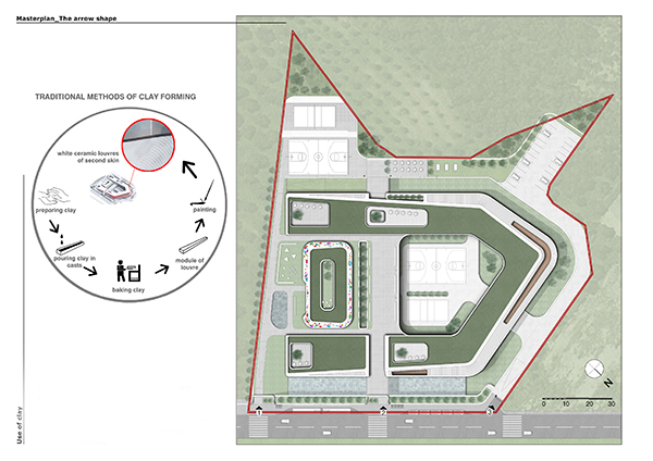 Competition school complex Innovative bioclimatic European Crete Greece office25 The Compass o25 architects