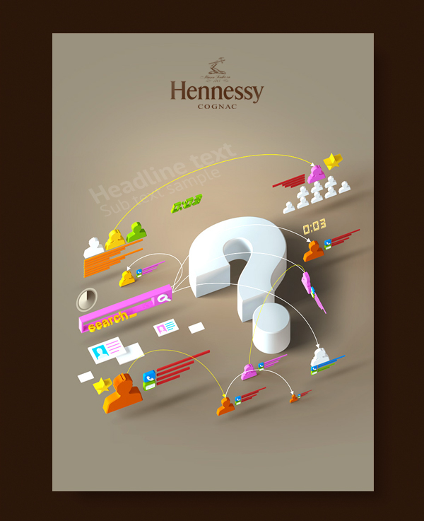 info  infographics hennessy posters new fresh Collection  russia yofikus 3D elements