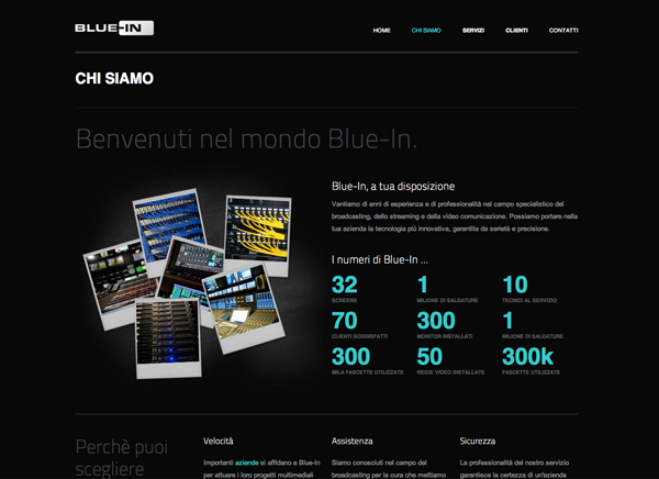 blue-in italia milano thirty seconds milano Web Webdesign