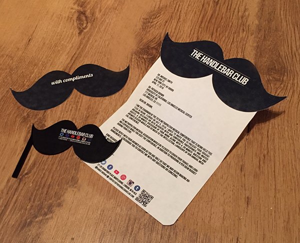 stationery design moustache letterhead Compliment Slip business card
