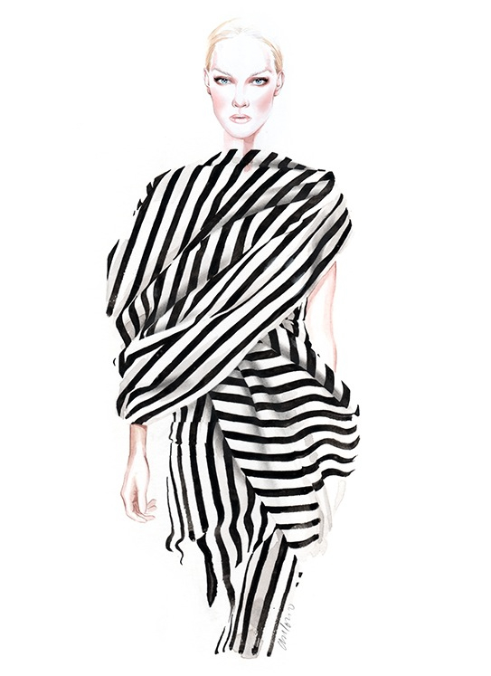 antónio soares fashion illustration giambattista valli couture Fall Ilustração portuguese