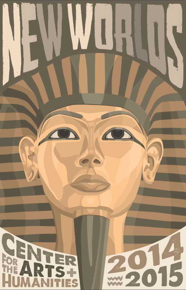Poster Design color theory king tut egypt