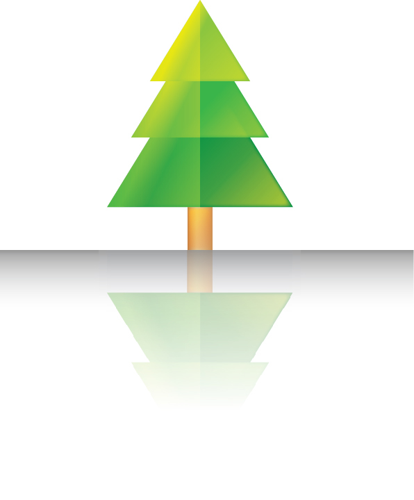 chrismas Tree  festive merry simple geometric tra la la la laa la la la la