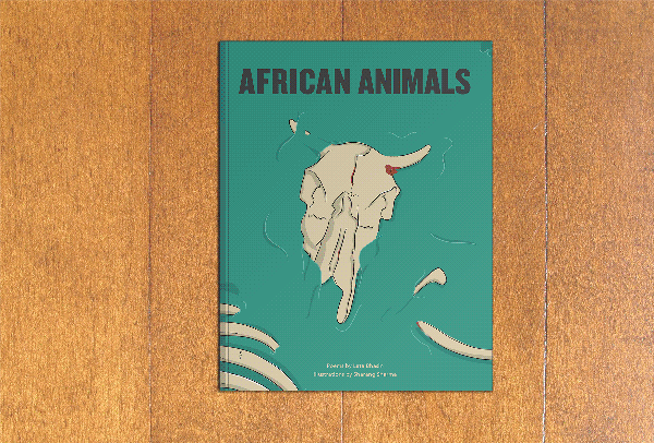 Print design: African Animals Poems book on Behance
