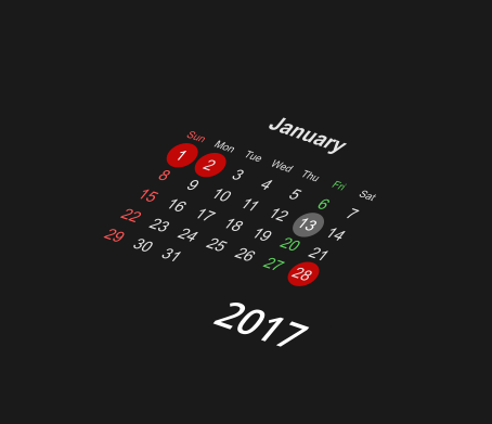 calendar flat inkscape