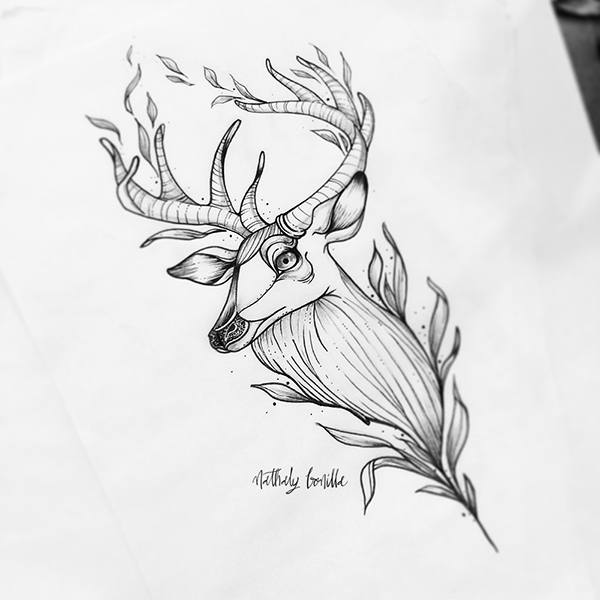 Sketches/ Tattoo line artwork on Behance