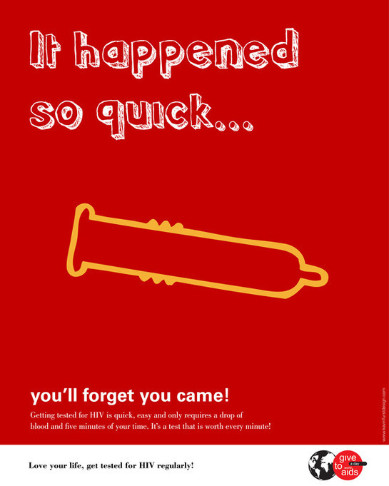 Get Tested psa poster dampaign