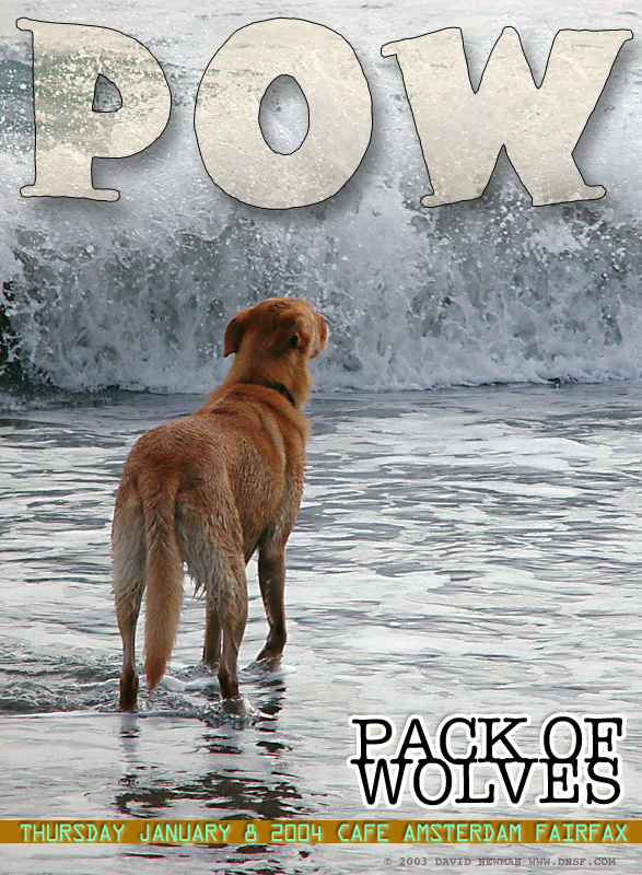 pow dnsf pack of wolves Marin ROck Poster poster posters