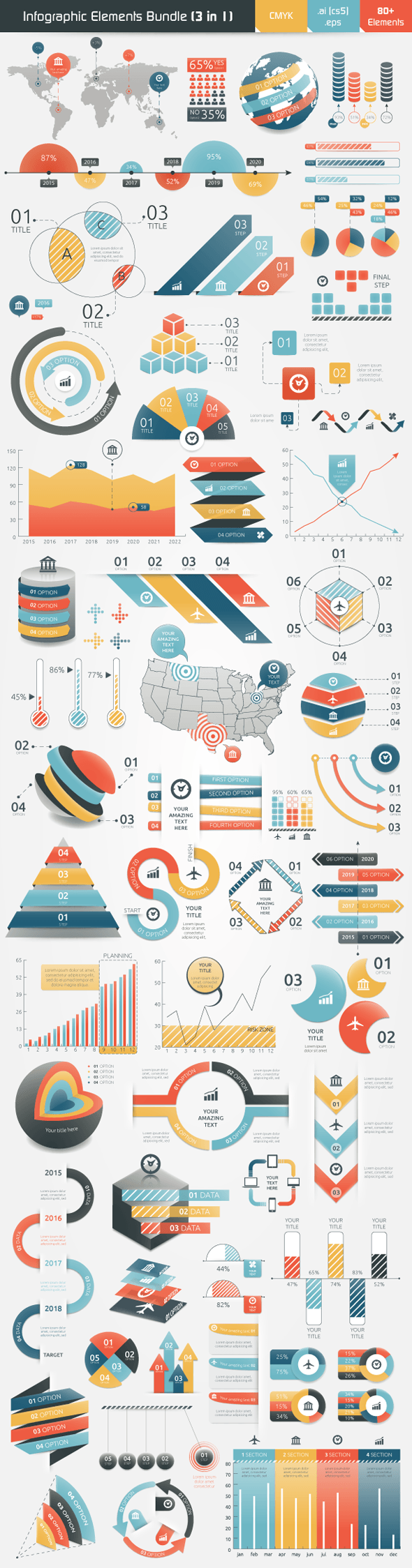 Infographic elements business Business growth infographic chart Data visualization diagram earth graph icons infographic bundle Collection bundle