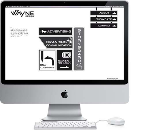 Wayne  graphic design  self-promote  portfolio presentation  branding  print  web