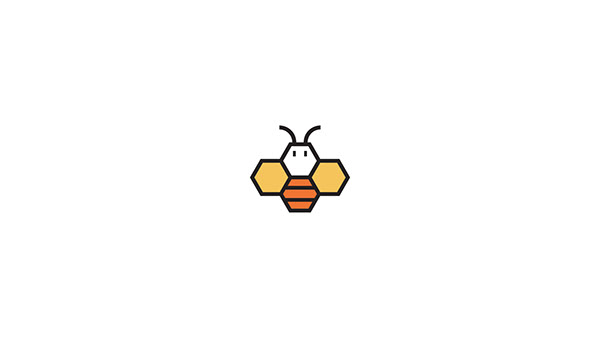Honeybee logo design - Bee logo brand identity design on Behance
