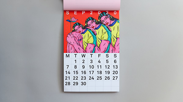 Illustration for Bloody Yes! Calendar
