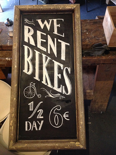 lettering sign painting wedding invite tipografia bike club bcn Bike Shop Retro