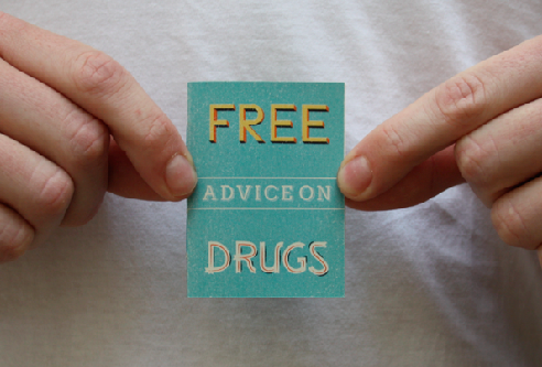 Drugs Awareness campaign illustrated type book making flat design iconography drug advice publication social issue