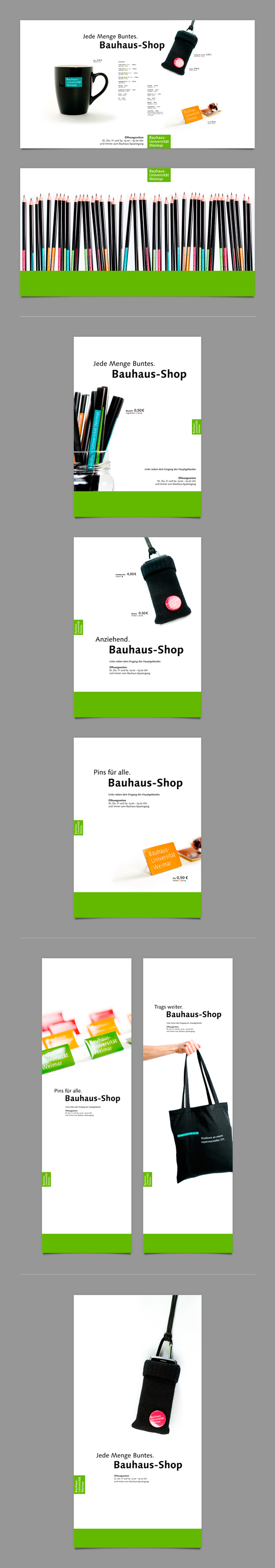 weimar bauhaus Kai Sinzinger shop Grafikdesign banner plakat Aufsteller Bauhaus-universität Weimar
