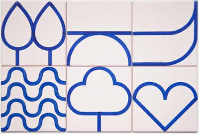 porto blue identity Portugal grid pictogram Icon city city hall modular dot tiles