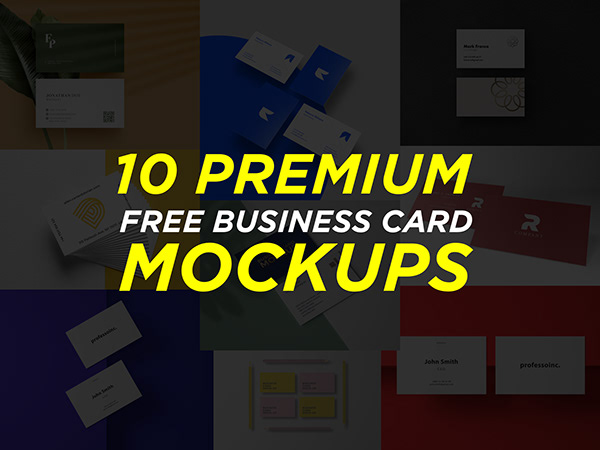 Business Card Mockup PSD File | Free Download VOL1