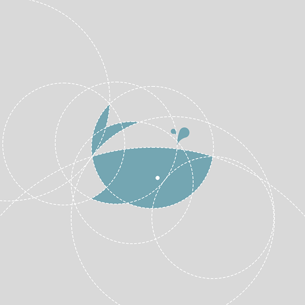 简单设计 鲸鱼 Whale LOGO