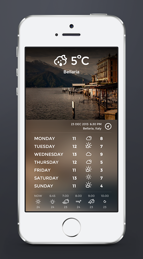 sunbzy UI user interface Interface time weather date cool cold Bangkok Thailand bkk nahamakorn krungthep