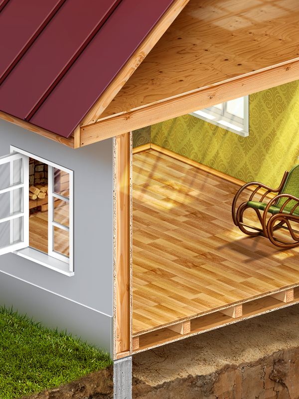 Kadasarva terminix publicis illustrations insulation termines house wood Isometric icons teasers