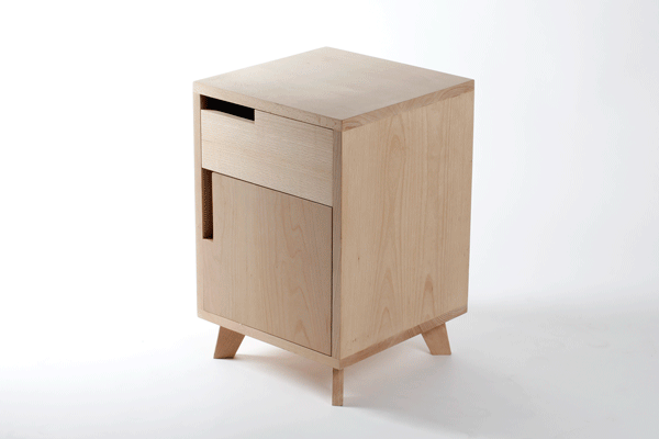 Nightstand furniture mesita de noche Tauleta de nit HAYA madera design product Madera Maciza mueble Faig