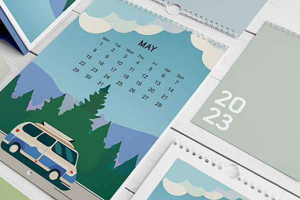 Calendar 2023. minivan style