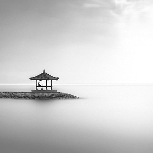 black and white meditation relax tranquility