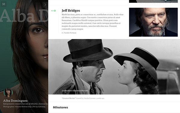 medium design concepts portfolio profile photo green ux UI interaction Web Website