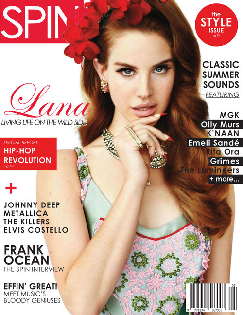 Layout Design Graphic Designer magazine Lana Del Rey spin magazine publication design