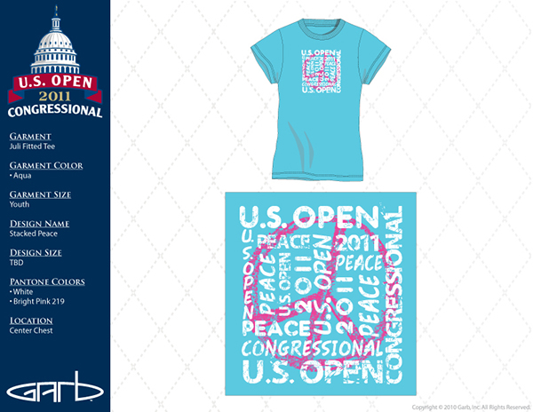 U.S. Open Tennis NASCAR ping golf screen print PGA LPGA U.S. Open Golf
