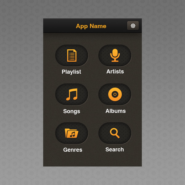 music app dark listern app songs playlistes tracks. albums