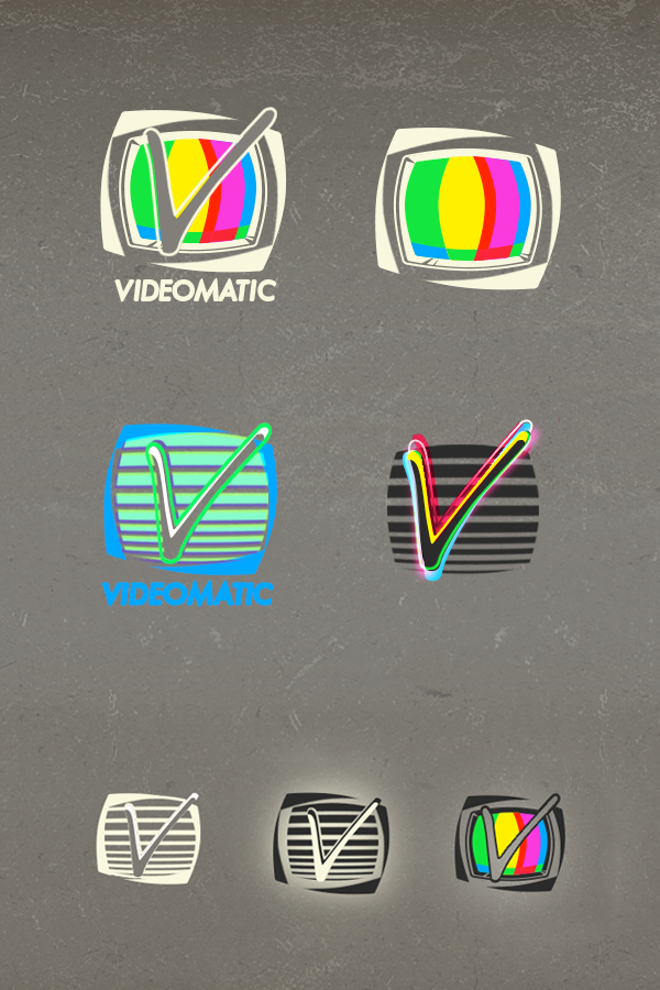 Videomatic  identity  vintage  80s  70s
