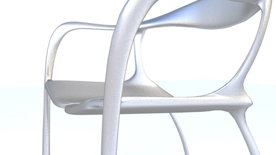 boneflow chair alejandro palan palandjoglou bones 3d printing  3d  rhino  organic  surfaces