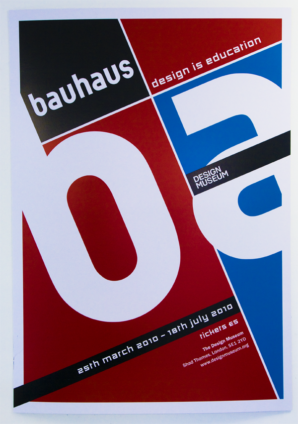 bauhaus Exhibition  class museum tickets postcards book model poster