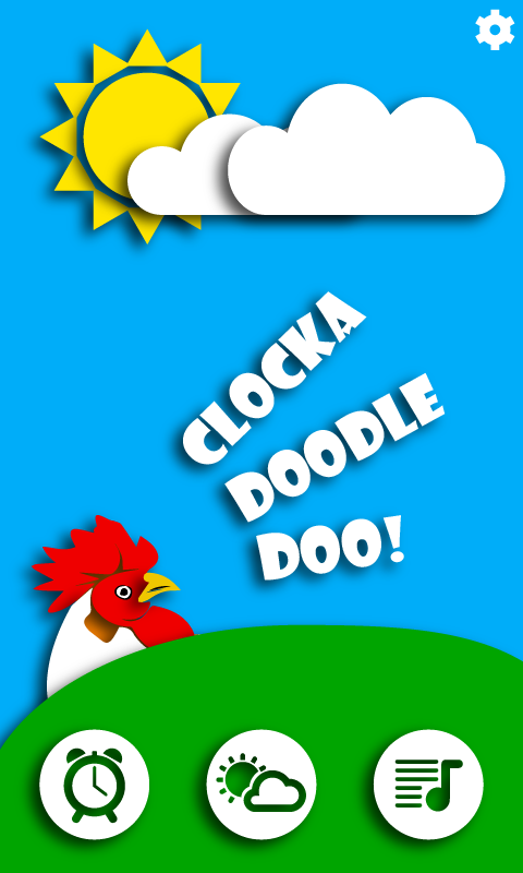 android alarm clock Rooster Fun wake up sleep time weather