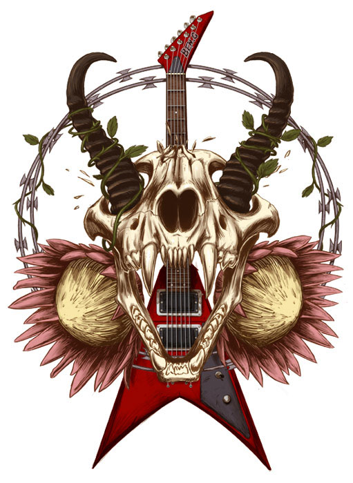 metal 4 africa summerfest 2014 M4A metal skull protea barb wire guitar rock Caracal text t-shirts