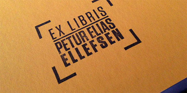 Rubber Stamp  stamp Ex Libris  bookplate  Books  typography