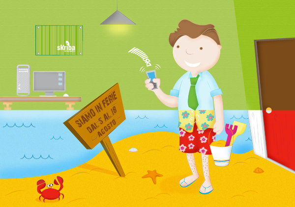 illustrazione summer holidays Ferie estate comunication comunicazione illustrata disegno Schizzo personaggio cartoon fumetto bozzetto