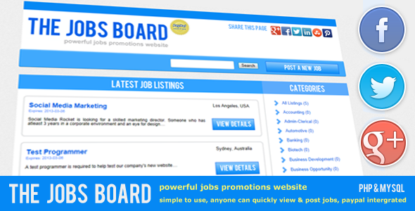 vacancies application Board Careers directory Employment freelancer job Jobs listing Listings paypal recruitment search Seeker