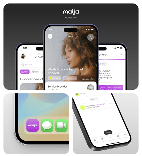 MAYA app / mobile app / Beauty