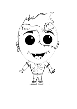 Zombie Boy Sketch
