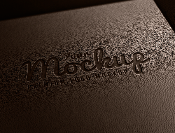 Display elegant exclusive identity psd letterpress logo display logo Mockup logo mock-up mock-up luxury Mockup protorealistic presentation showcase