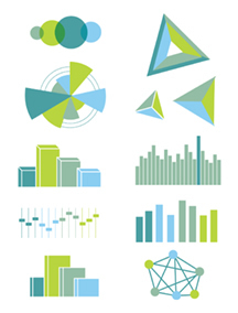 Data Viz visualization analytics Freelance icons clean simple modern vector Graphs Charts free Office diagrams seattle