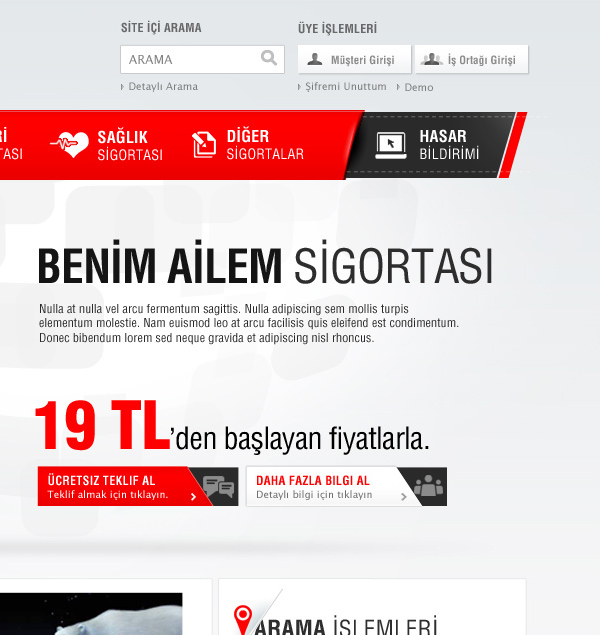 design Turkey türkiye Aksigorta insurance customer search dashboard Icon clean flat