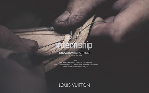 INTERNSHIP Louis Vuitton Innovation on Behance
