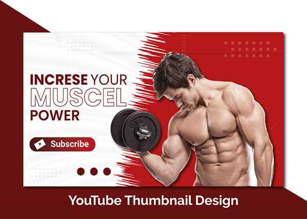 Fitness YouTube Thumbnail Design